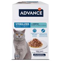 Advance mokré krmivo, 24 x 85g - 16 + 8 zdarma - Feline Sterilized treska