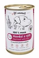 All Animals DOG hovězí mleté s rýží 400g + Množstevní sleva