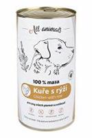 All Animals DOG kuřecí mleté s rýží 1200g + Množstevní sleva