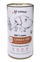 All Animals DOG losos mletý s rýží 1200g