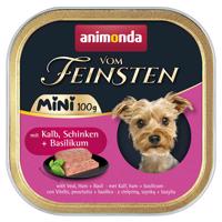 animonda vom Feinsten Mini telecí, šunka a bazalka 32 × 100 g