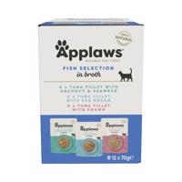 Applaws  kapsičky 12 x 70 g - 10 + 2 zdarma - 3 druhy (rybí výběr) 12 x 70 g