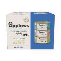 Applaws  kapsičky 12 x 70 g - 10 + 2 zdarma - Rybí výběr v želé  Adult konzerva 12 x 70 g