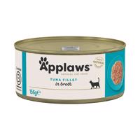 Applaws ve vývaru 24 x 156 g - 18 + 6 zdarma - Filé z tuňáka ve vývaru konzervy 24 x 156 g