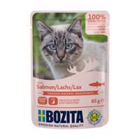 Bozita kousky v omáčce nebo želé kapsičky, 12 x 85 g - 10 % sleva! - kousky v omáčce losos