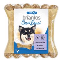 Briantos Chew Bones, 330 g - 15 % sleva - Bones s kachnou a jablky 6 x 12 cm (330 g)