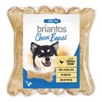 Briantos Chew Bones, 330 g - 15 % sleva - Bones s kuřecím a banány 6 x 12 cm (330 g)