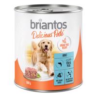 Briantos Delicious Paté 24 x 800 g, 20 + 4 zdarma - ryba s hráškem