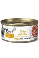 Brit Care Cat konz  Paté Turkey&Ham 70g + Množstevní sleva