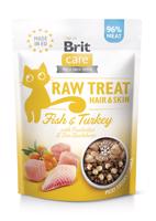 Brit Raw Treat Cat Hair&Skin, Fish&Turkey 40g