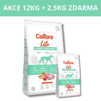 Calibra Dog Life Junior Large Breed Chicken 12kg + 2,5kg ZDARMA