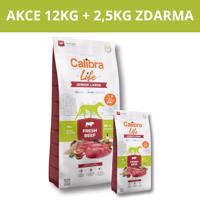 Calibra Dog Life Junior Large Fresh Beef 12kg + 2,5kg ZDARMA