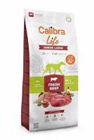 Calibra Dog Life Junior Large Fresh Beef 12kg + malé balení zdarma