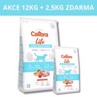 Calibra Dog Life Junior Medium Breed Chicken 12kg + 2,5kg ZDARMA