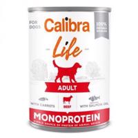 Calibra Dog Life konzerva Adult Beef with Carrots 400g EXPIRACE 2/2024