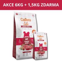 Calibra Dog Life Senior Small Fresh Beef 6kg + 1,5kg ZDARMA