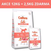 Calibra Dog Life Starter & Puppy Lamb 12kg + 2,5kg ZDARMA