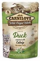 Carnilove Cat Pouch Duck Enriched & Catnip 85g + Množstevní sleva 5 + 1 ZDARMA