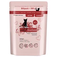 catz finefood Kitten 6 × 300 g - drůbeží