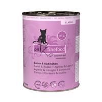 catz finefood konzervy 6 x 400 g - Jehněčí & králík