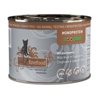 catz finefood Monoprotein zooplus 6 x 200 g - divočák