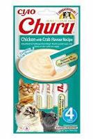 Churu Cat Chicken with Crab Flavour Recipe 4x14g + Množstevní sleva 3 + 1 zdarna