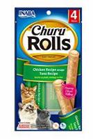 Churu Cat Rolls Chicken wraps&Tuna cream 4x10g + Množstevní sleva 3 + 1 zdarna