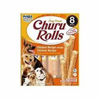 Churu Dog Rolls Chicken wraps Chicken 8x12g + Množstevní sleva 3 + 1 zdarna