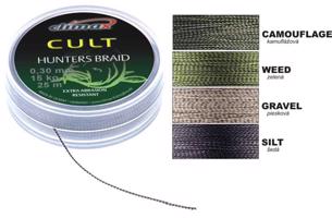 CLIMAX šňůra 20m - HUNTERS BRAID Variant: WEED - průměr 0,30mm / 15kg / 30lbs potápavá