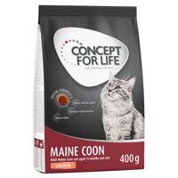 Concept for Life granule, 400 g - 35 % sleva!  - Maine Coon Adult Salmon – receptura bez obilovin!