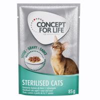 Concept for Life Sterilised Cats - v omáčce - 12 x 85 g