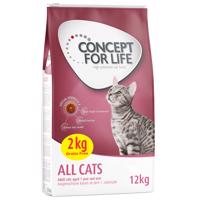 Concept for Life v bonusovém balení - 10 + 2 kg zdarma - All Cats (10 + 2 kg)