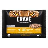 Crave Pouch Multipack kapsičky, 4 x 85 g - 15 % sleva - Omáčka s kuřecím