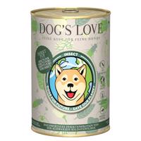 Dog's Love ryzí HMYZ 6 × 400 g