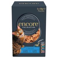 Encore Cat Gravy Pouch Mix 5 × 50 g - výběr s rybím masem (3 druhy)