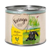 Feringa Single Meat Kitten 6 x 200 g - kuřecí s dýní a šantou kočičí