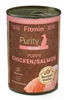 Fitmin dog Purity tin konz PUPPY salm&chicken 400g + Množstevní sleva