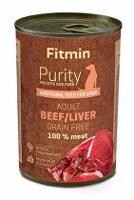 Fitmin dog Purity tin konzerva beef&liver 400g + Množstevní sleva