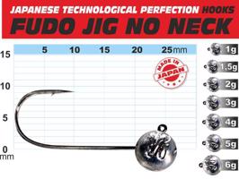 Fudo JIG bez nálitku č.4 balení 5ks Variant: Hmotnost: 4g