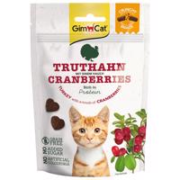 GimCat Crunchy pamlsek krocan s brusinkami 10 × 50 g