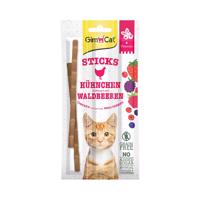 GimCat Superfood DuoSticks s kuřecím masem a lesními plody 12× 3 ks