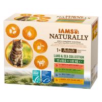 IAMS Kitten kapsičky, 48 x 85 g, 36 + 12 zdarma! - Adult Cat Land & Sea Collection