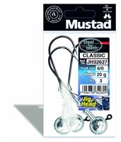 JH32627-1/0-5g, Jighead, 5ks, Mustad Variant: vel. 12/0, 20g, barva black nickel, 3ks