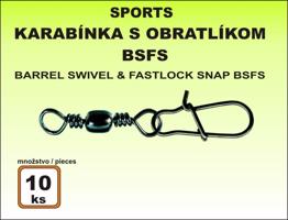 Karabinka s obratlíkem BSFS - 10ks v balení Variant: velikost 16 / 9kg