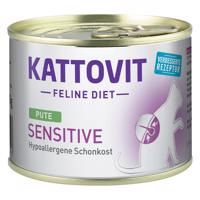 Kattovit Sensitive (hypoalergenní) 185 g - 24 x 185 g krůtí