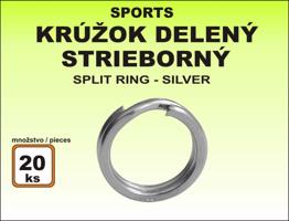 Kroužek Sports - dělený černý velikost 7 / 10kg / 20ks