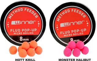 Meth.Feeder Fluo Pop-Up Micro Boil.8mm / 20g Variant: Hot Krill