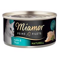 Miamor Feine Filets Naturelle konzerva 24 x 80 g - kuře & tuňák