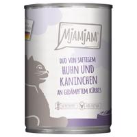 MjAMjAM Duo 6 x 400 g - kuřecí a králičí s dýní