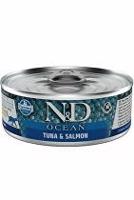 N&D CAT OCEAN Adult Tuna & Salmon 70g + Množstevní sleva 1+1 zdarma